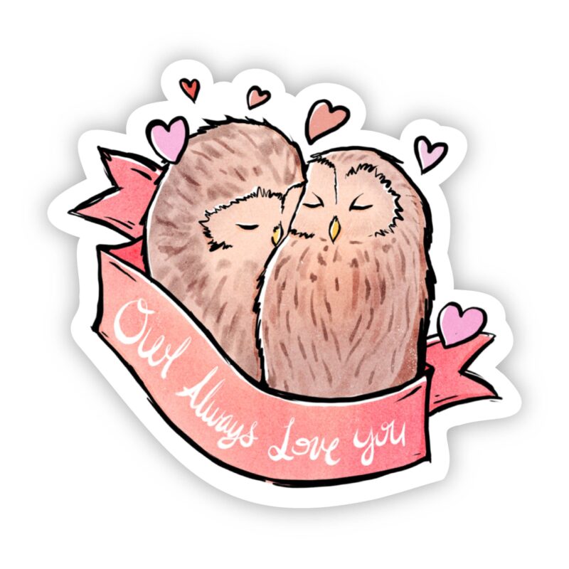 Big Moods Owl Always Love You Sticker