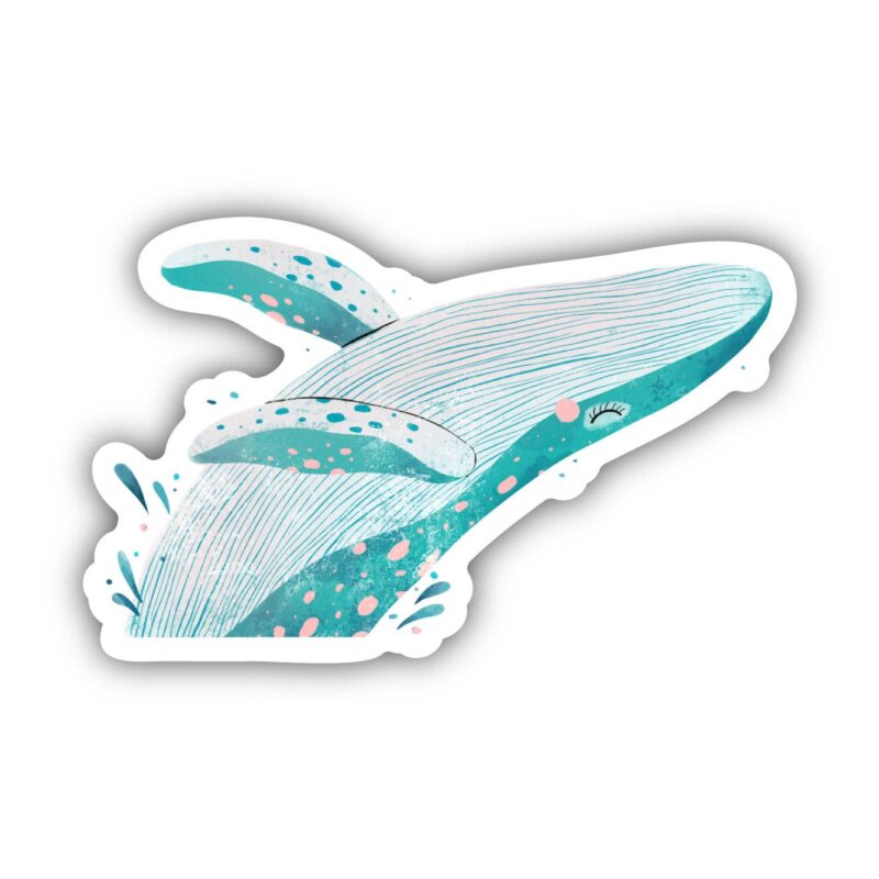 Big Moods Cute Whale Sticker