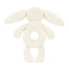 Bashful Cream Bunny Ring Rattle made by Jellycat