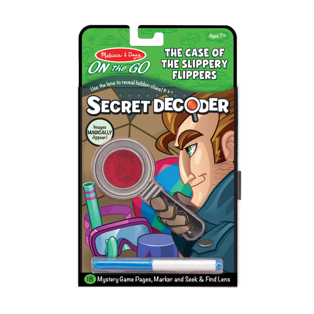 Melissa & Doug Secret Decoder Set - Case of the Slippery Flippers