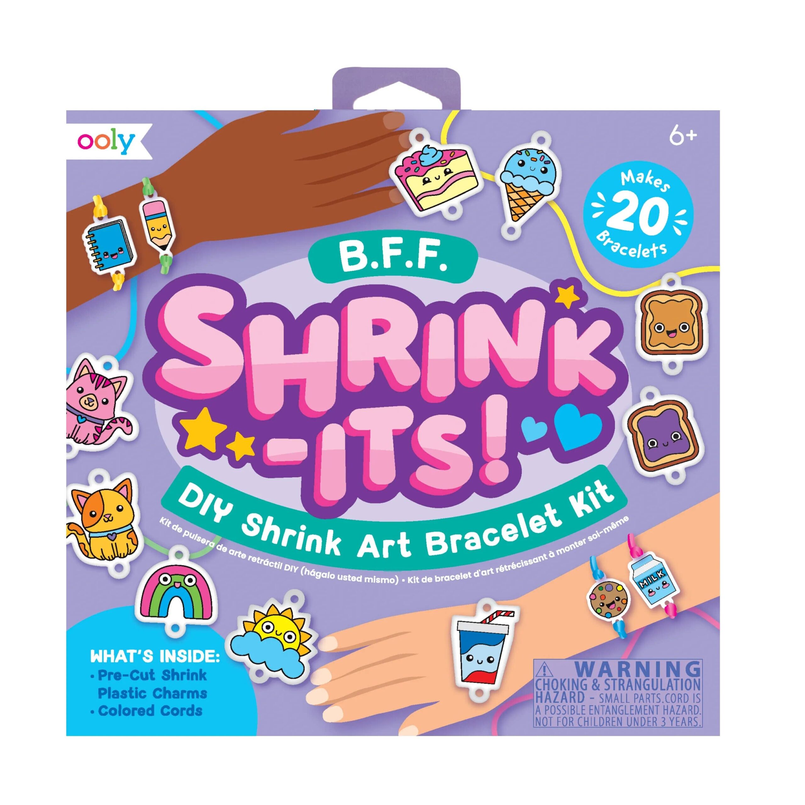 OOLY Shrink-Its! D.I.Y. Shrink Art Bracelets Kit - B.F.F.