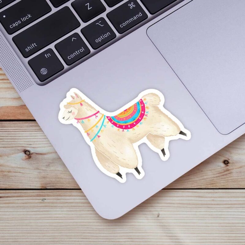 Cute Llama Sticker from Big Moods