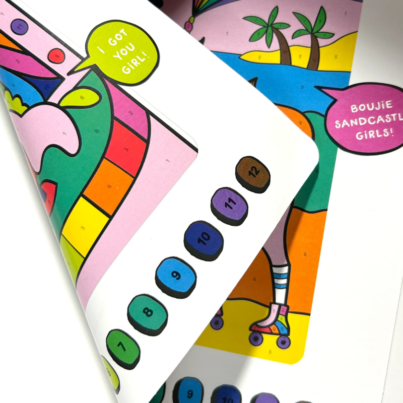 Colortopia Paint Marker By Number Kit - Unicorn Funland made by OOLY